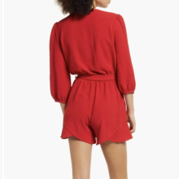 *NWT* Fraiche by J Tulip Hem Romper in MAGENTA, Size Small - Picture 2 of 7